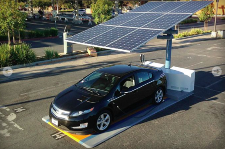 placas solares para cargar coche eléctrico