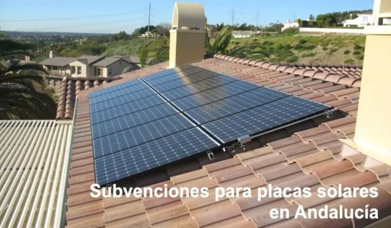 subvenciones instalación placas solares en Andalucía